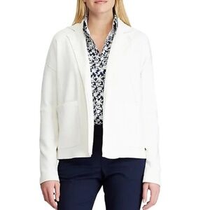 Chaps ​Open-Front Cotton-Blend Jacket